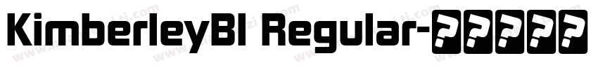 KimberleyBl Regular字体转换